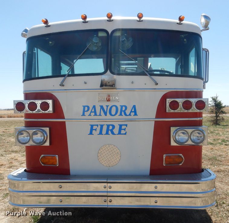 image for item DJ1299 1975 Sutphen TS85  aerial platform fire truck