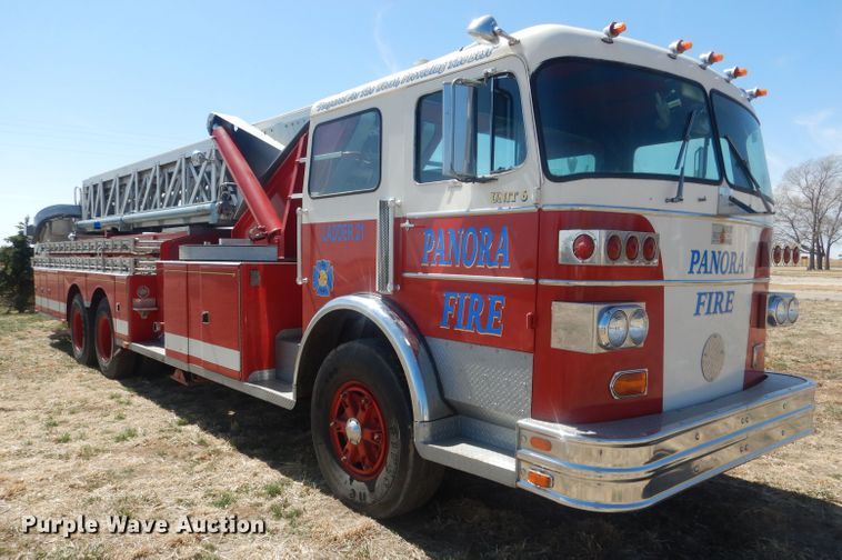 image for item DJ1299 1975 Sutphen TS85  aerial platform fire truck