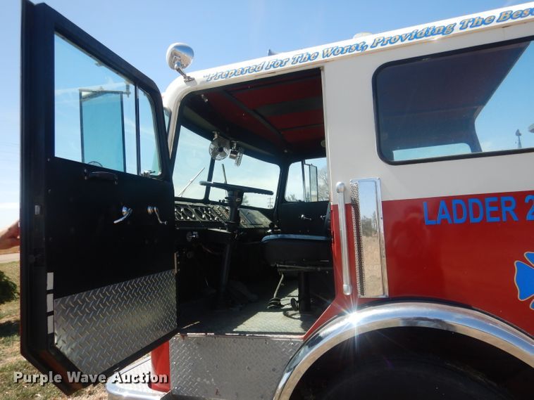 image for item DJ1299 1975 Sutphen TS85  aerial platform fire truck