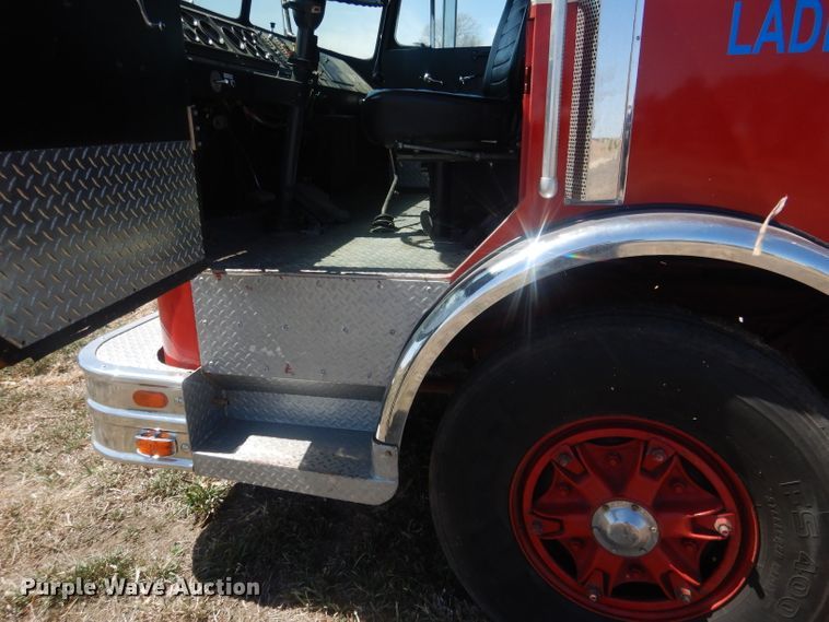 image for item DJ1299 1975 Sutphen TS85  aerial platform fire truck