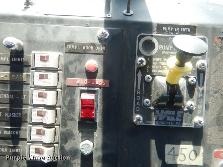 image for item DJ1299 1975 Sutphen TS85  aerial platform fire truck