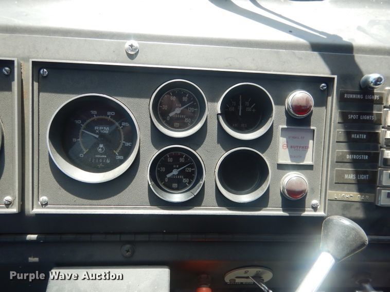 image for item DJ1299 1975 Sutphen TS85  aerial platform fire truck