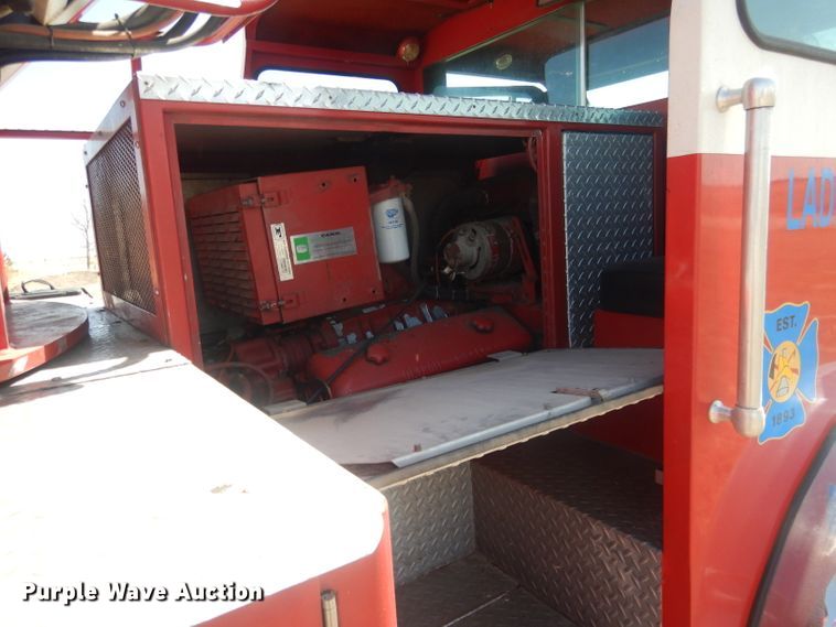 image for item DJ1299 1975 Sutphen TS85  aerial platform fire truck