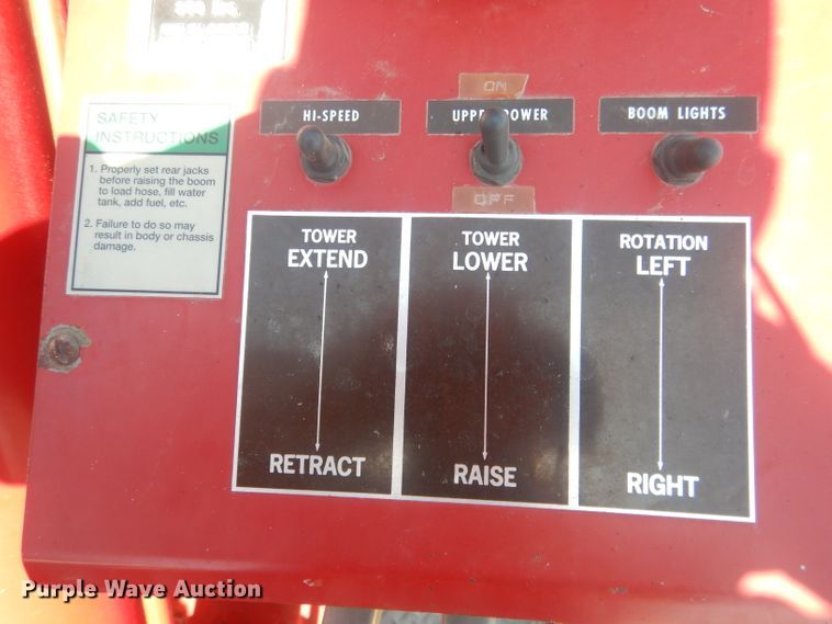 image for item DJ1299 1975 Sutphen TS85  aerial platform fire truck