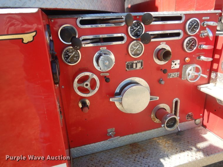 image for item DJ1299 1975 Sutphen TS85  aerial platform fire truck