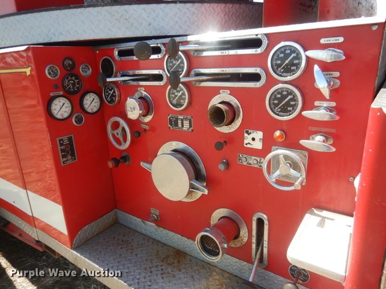 image for item DJ1299 1975 Sutphen TS85  aerial platform fire truck