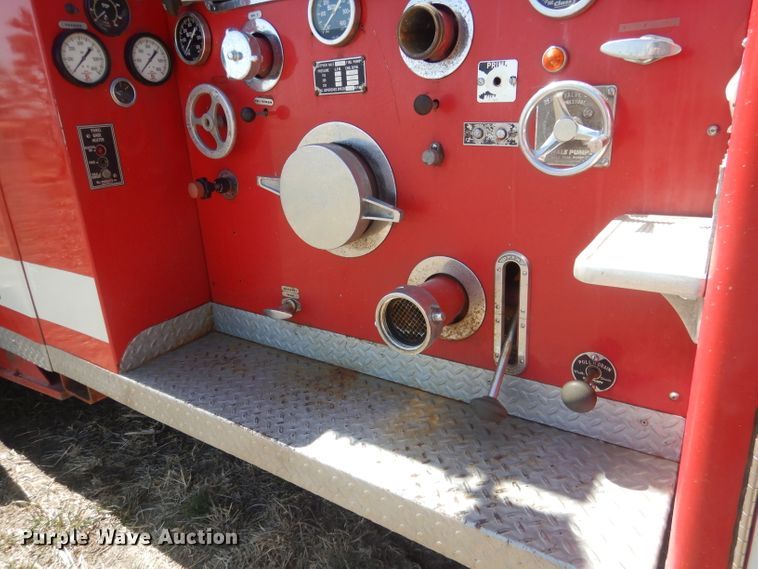 image for item DJ1299 1975 Sutphen TS85  aerial platform fire truck