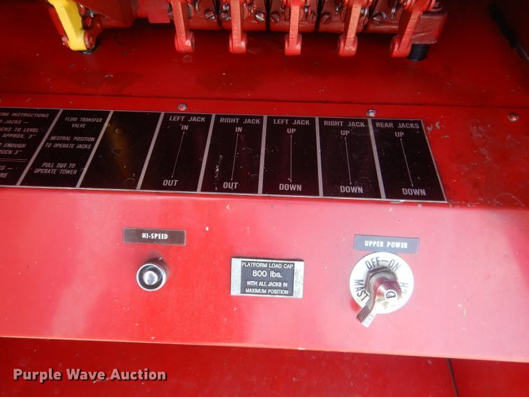 image for item DJ1299 1975 Sutphen TS85  aerial platform fire truck