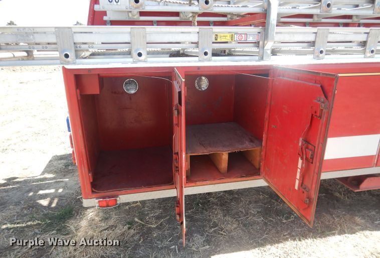 image for item DJ1299 1975 Sutphen TS85  aerial platform fire truck