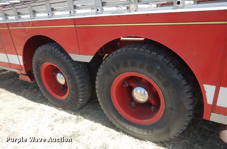 image for item DJ1299 1975 Sutphen TS85  aerial platform fire truck
