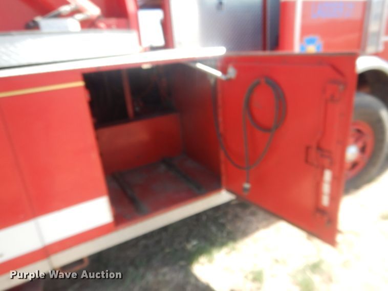 image for item DJ1299 1975 Sutphen TS85  aerial platform fire truck