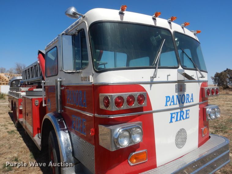 image for item DJ1299 1975 Sutphen TS85  aerial platform fire truck