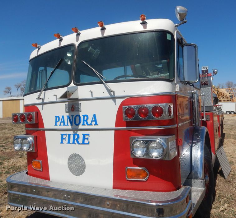 image for item DJ1299 1975 Sutphen TS85  aerial platform fire truck