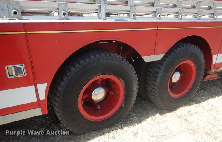 image for item DJ1299 1975 Sutphen TS85  aerial platform fire truck