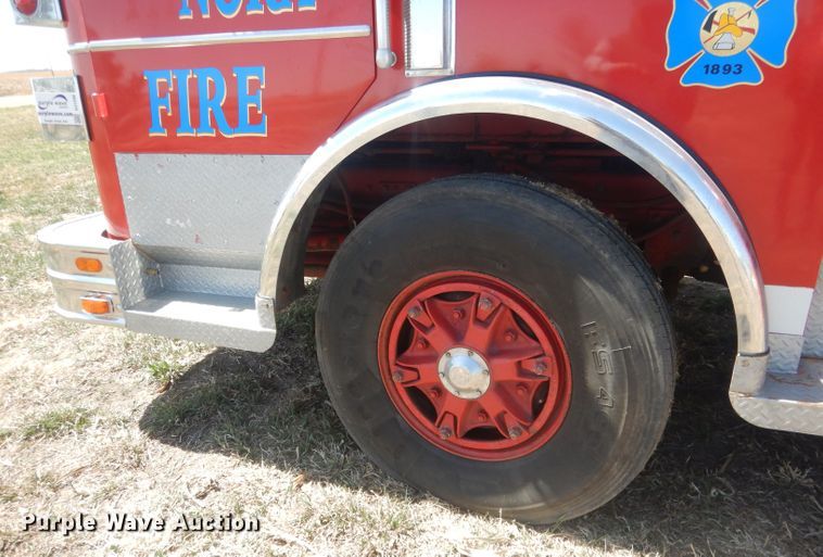 image for item DJ1299 1975 Sutphen TS85  aerial platform fire truck