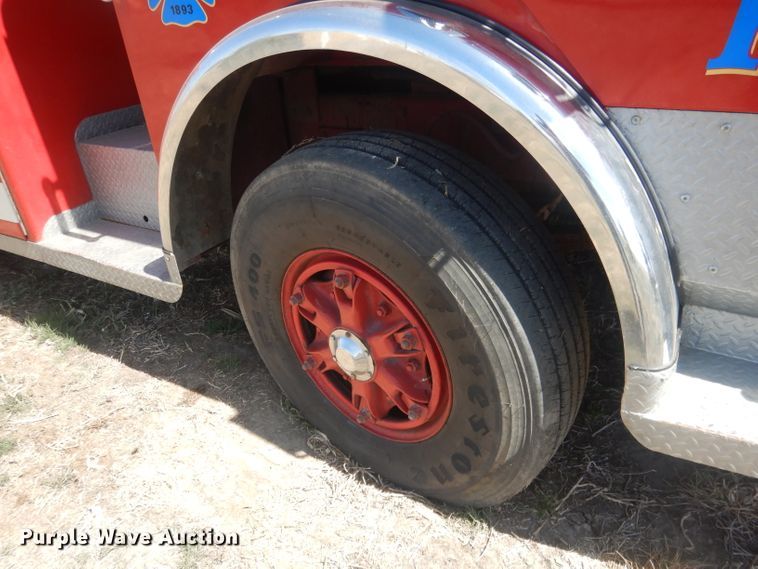 image for item DJ1299 1975 Sutphen TS85  aerial platform fire truck