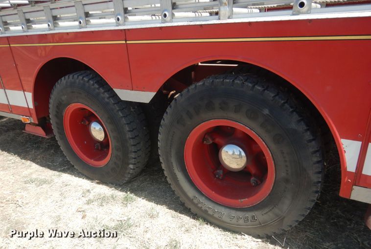 image for item DJ1299 1975 Sutphen TS85  aerial platform fire truck
