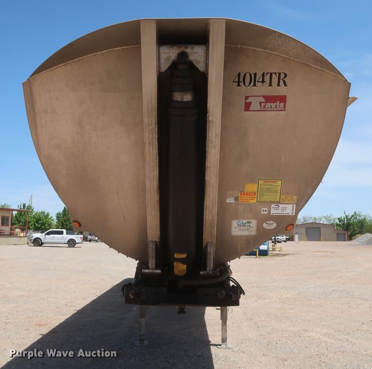 image for item DK3486 2014 Travis Body S/97  end dump trailer