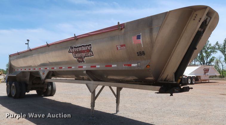 image for item DK3486 2014 Travis Body S/97  end dump trailer