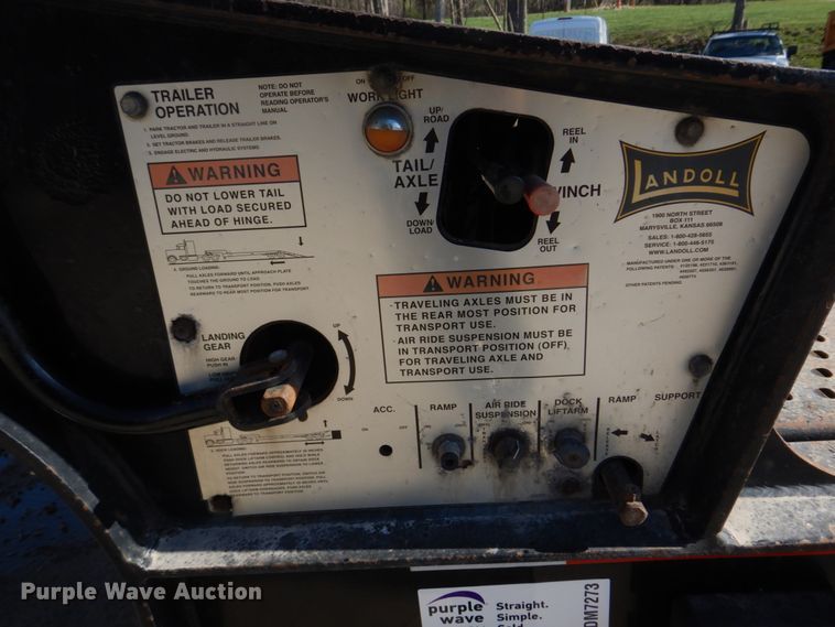 image for item DM7273 2008 Landoll 930C  drop deck equipment trailer