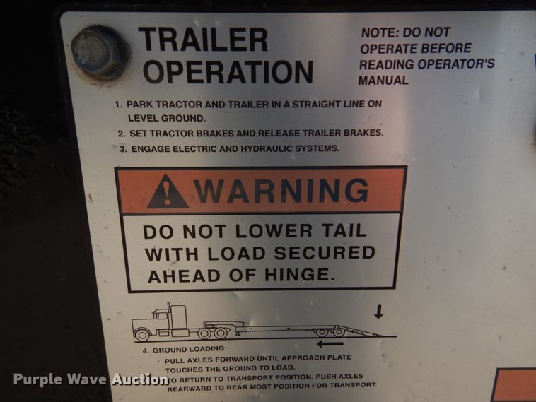 image for item DM7273 2008 Landoll 930C  drop deck equipment trailer