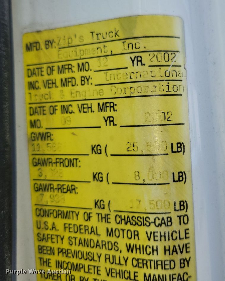 image for item DN7353 2003 International 4300  tow truck