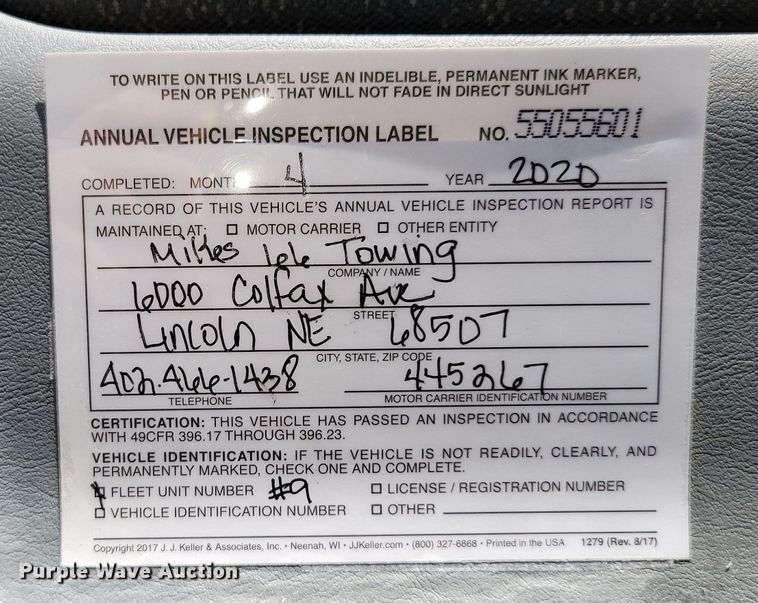 image for item DN7353 2003 International 4300  tow truck