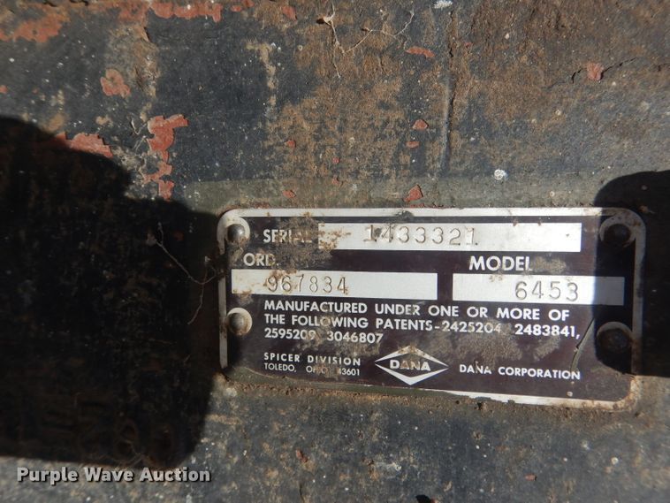 image for item HU9403 Spicer 6452  transmission