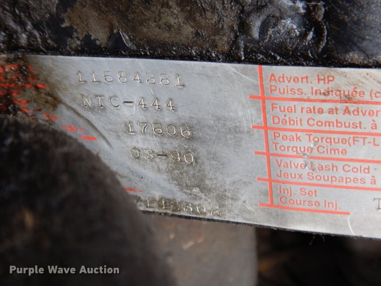 image for item KN9967 1990 Kenworth T600  semi truck