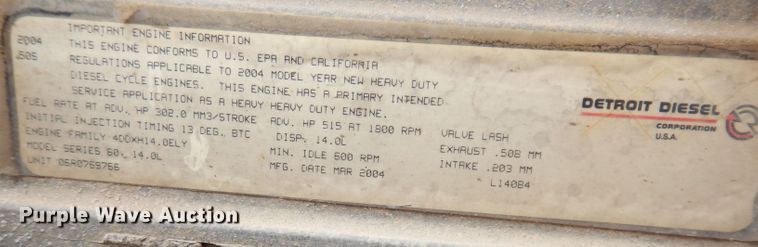 image for item KN9968 2005 Freightliner Columbia  semi truck