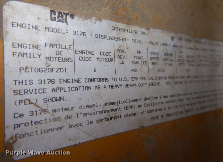 image for item KN9989 1994 White GMC WG  semi truck