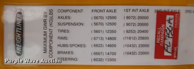 image for item KR9810 2017 Freightliner Cascadia 125  semi truck