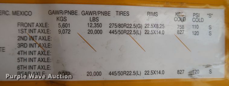 image for item KR9810 2017 Freightliner Cascadia 125  semi truck