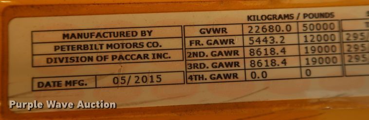 image for item KR9815 2016 Peterbilt 579  semi truck