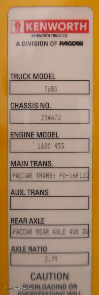 image for item KR9823 2019 Kenworth T680  semi truck