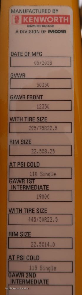 image for item KR9823 2019 Kenworth T680  semi truck