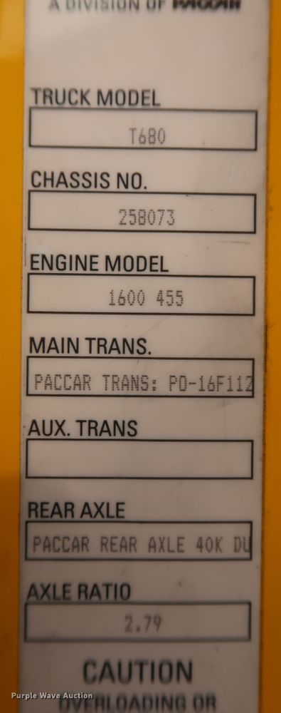 image for item KR9824 2019 Kenworth T680  semi truck