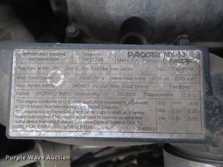 image for item KR9825 2019 Kenworth T680  semi truck