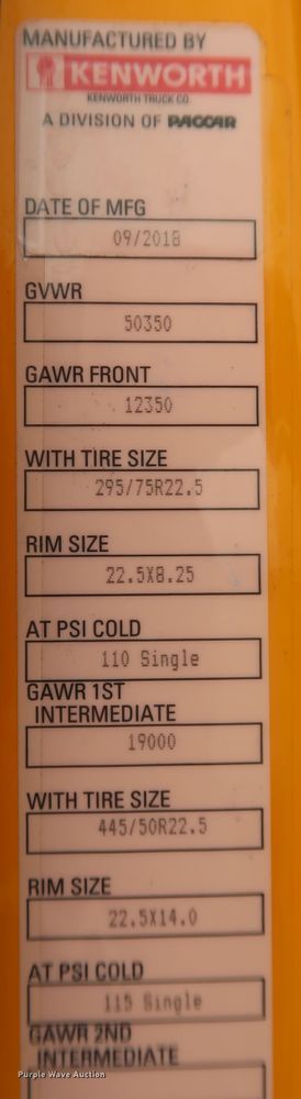 image for item KR9825 2019 Kenworth T680  semi truck