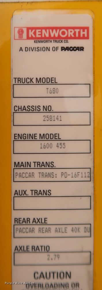 image for item KR9826 2019 Kenworth T680  semi truck