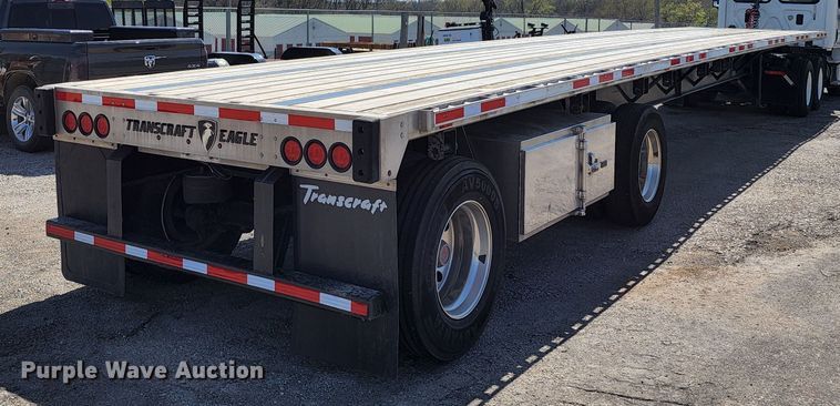 image for item KT9830 2021 Transcraft  flatbed trailer