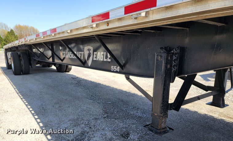 image for item KT9830 2021 Transcraft  flatbed trailer