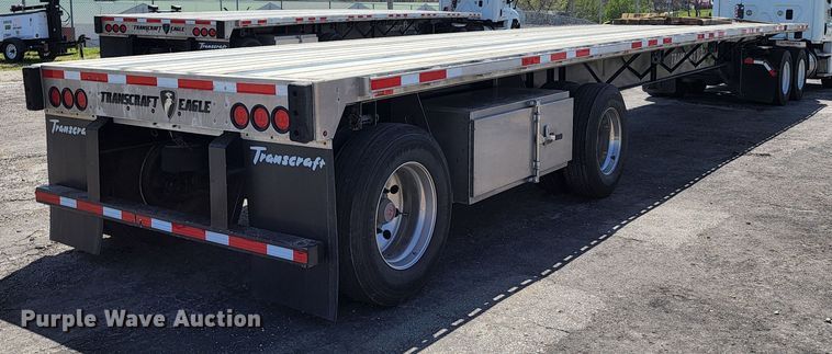 image for item KT9832 2021 Transcraft  flatbed trailer