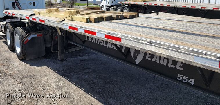 image for item KT9832 2021 Transcraft  flatbed trailer