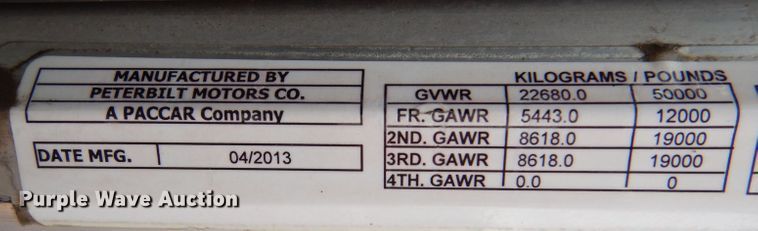 image for item LS9144 2014 Peterbilt 386  semi truck