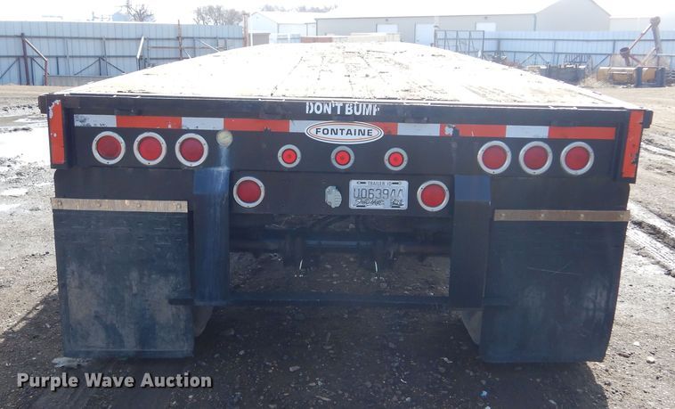 image for item MX9909 1991 Fontaine  flatbed trailer