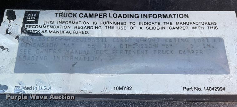 image for item DJ5024 1984 Chevrolet C10  pickup truck