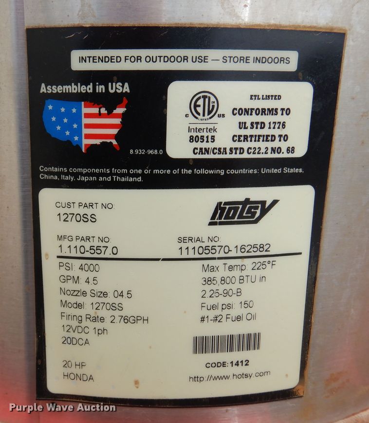 image for item DK0806 2012 R&D  pressure washer trailer