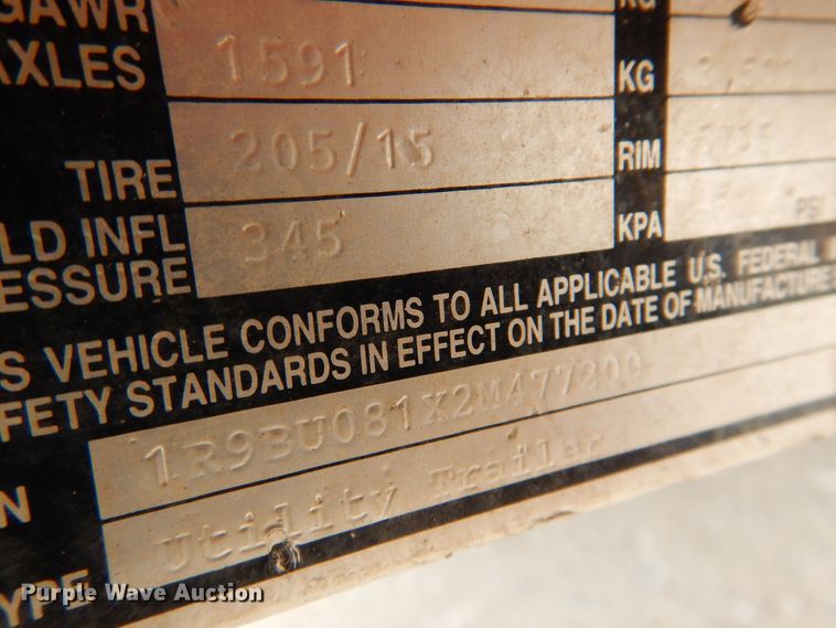 image for item DK0806 2012 R&D  pressure washer trailer