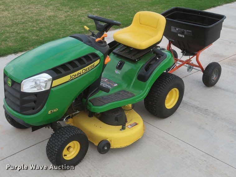 2020 John Deere E110 lawn mower in Edmond, OK Item DK3496 sold